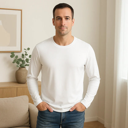 Men’s Premium Lenzing Modal Long Sleeve T-Shirt – Comfort, Style & Lightness in Every Touch